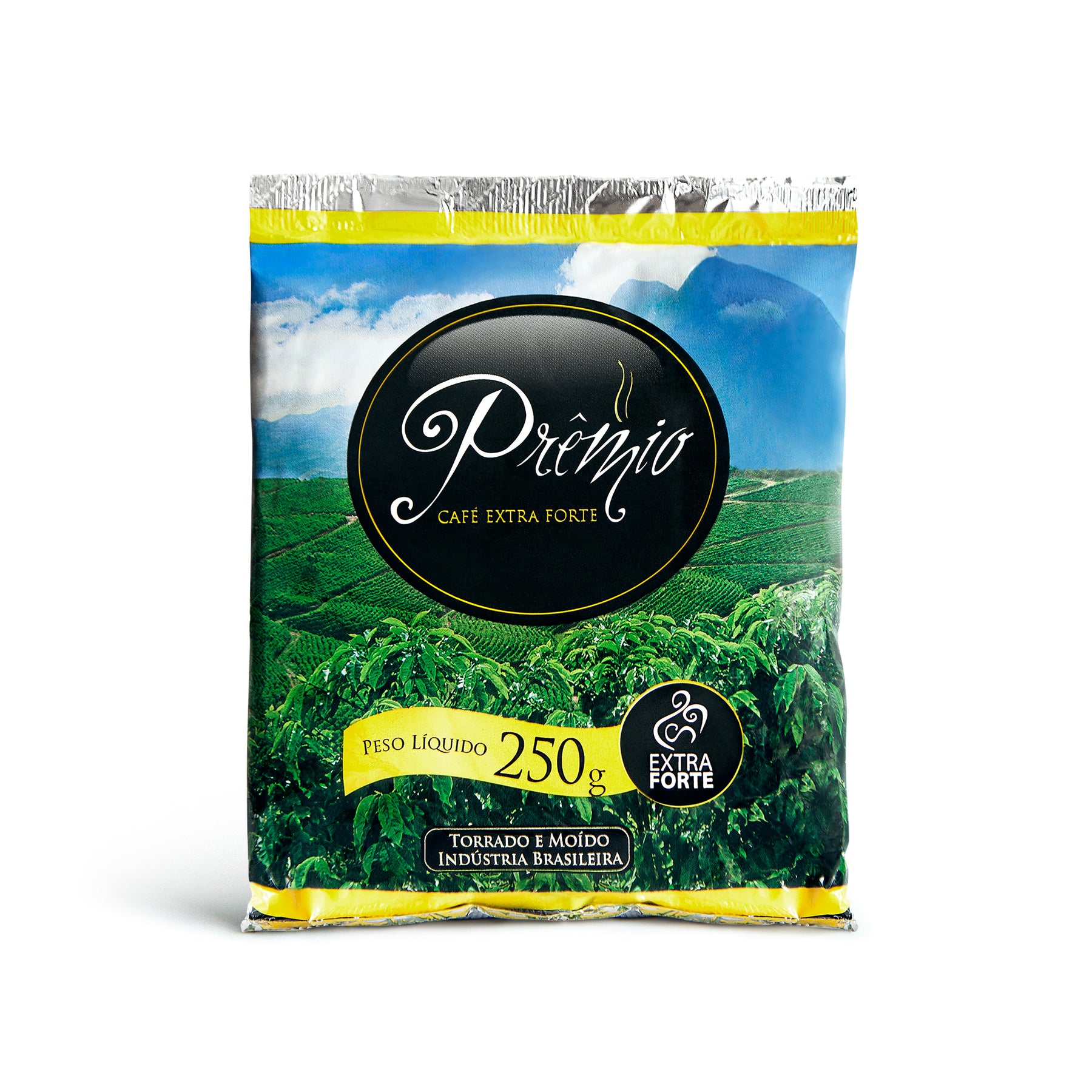 Café Prêmio Extra Forte 250g – Torrado e Moído, Sabor Intenso, 100% Brasileiro