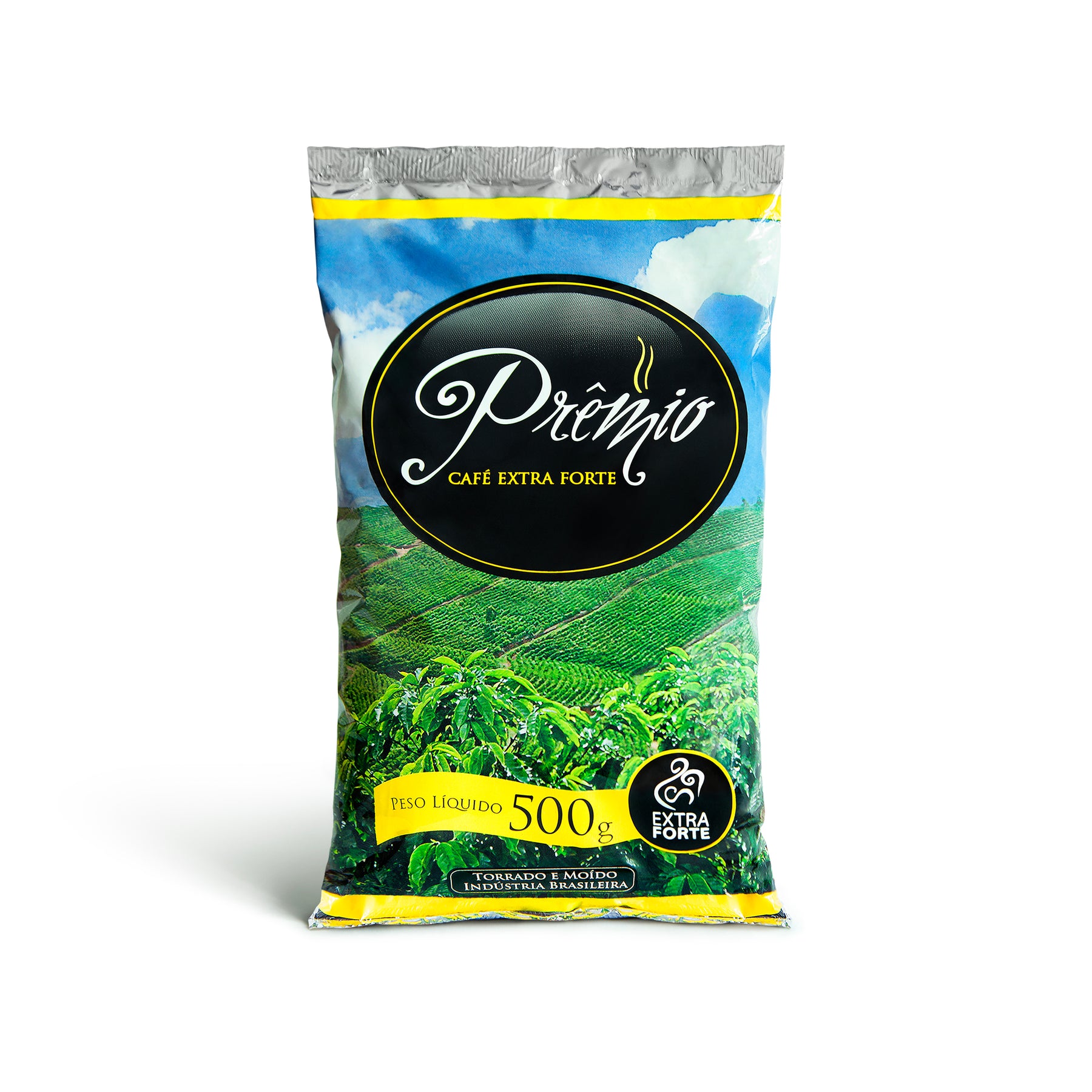 Café Prêmio Extra Forte 500g – Torrado e Moído, Sabor Intenso, 100% Brasileiro
