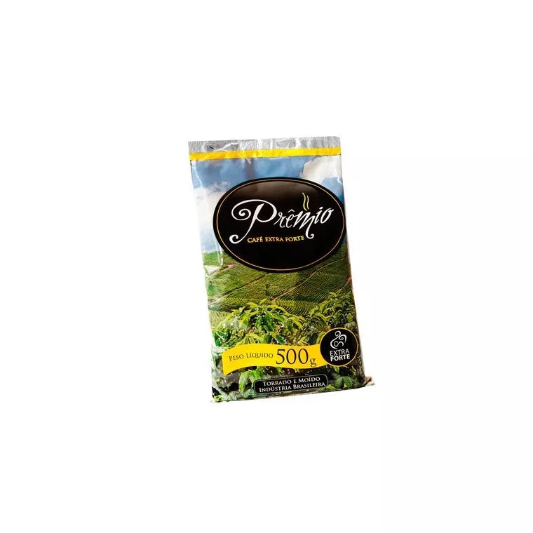 Café Prêmio Extra Forte 500g – Torrado e Moído, Sabor Intenso, 100% Brasileiro