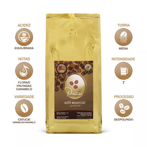 Café Premier Especial em Grãos 1kg – 100% Arábica, Torra Média