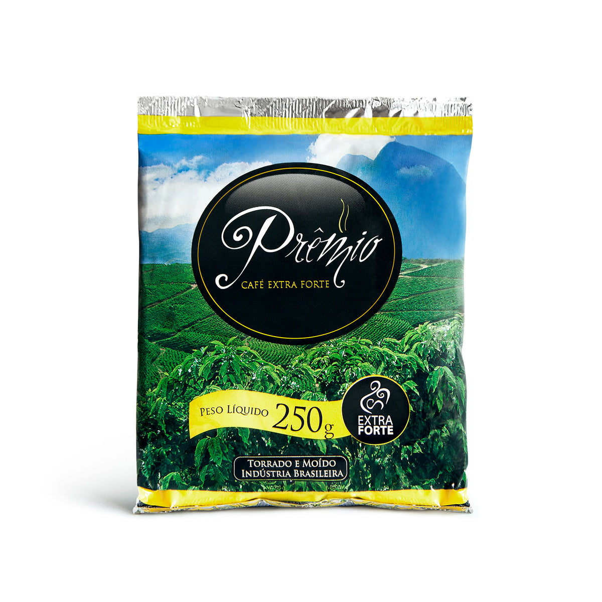 Café Prêmio Extra Forte 250g – Torrado e Moído, Sabor Intenso, 100% Brasileiro